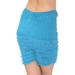 Malco Modes Jaime Pettipants, Style N21, Woman Costume Shorts, Sexy Ruffle Panties, Lacey Dance Shorts (X-Large, Peacock Blue)