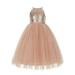 Sequin Halter Flower Girl Dress Wedding Pageant Special Occasion 202