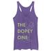 Women's Snow White and the Seven Dwarves Dopey One Racerback Tank Top
