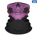 PWFE 3D Seamless Ski Magic Scarf Neck Warmer Tube Half Shield Headband Bandana Halloween Skull Snowboard Bicycle Fishing Ski Motorcycle Sports Outdoor Headwear Men Women