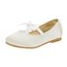 Dream Pairs Girls Mary Jane Flats Shoes Kids Lightweight Slip On Flat Shoes Casual Walking Shoes for Kids Sophia-22 Ivory Size 6T