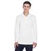 Adult Cool & Dry Sport Long-Sleeve Polo - WHITE - L