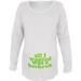 All I Wanted Back Rub Funny White Maternity Soft Long Sleeve T-Shirt - X-Large