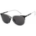 Calvin Klein CK19700-072 Women's Grey/Black Plastic Frame Grey Lens Sunglasses
