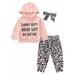 Springcmy Toddler Girls Autumn Long Sleeve Hoodies Leopard Pants Outfits