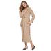 Plus Size Women's Side Button Jacket Dress by Roaman's in New Khaki (Size 14 W)