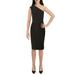 Lauren Ralph Lauren Womens Ellie Rose Embellished One Shoulder Cocktail Dress