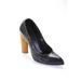 Pre-ownedYSL Womens Pointed Toe Wood Heel Pumps Black Size 40 10