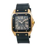 Pre-Owned Cartier Santos 100 W20124U2 Gold Watch (Certified Authentic & Warranty)