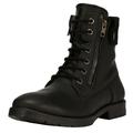 LibertyZeno Men's Genuine Leather Lace Up Ankle Length Zipper Casual Boots