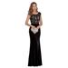 Ever-Pretty Elengant Lace Patchwork Special Occasion Dress for Ladies 00490 Black US16