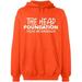 Unisex Crewneck Sweatshirt, The Head Foundation, Slim Fit, Long Sleeve Sweater - Orange Small
