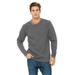 The Unisex Sponge Fleece Crewneck Sweatshirt - DEEP HEATHER - S