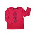 Adidas Boys Red Hoops Climalite Stay Dry Athletic Long Sleeve Sport Shirt 4