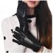 Womens Leather Glove Thinksulate Lined Warm Driving Glove with Gift Box Black by Debra Weitzner