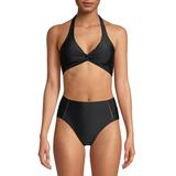 Simply Fit Women's Twist Front Swimsuit, 2-Piece