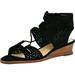 Vince Camuto Women's Retana Suede Black Ankle-High Sandal - 6M