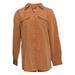 Denim & Co. Women's Top XS Button Front Tunic Orange A227885