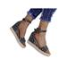 Daeful Womens Ladies High Heel Wedge Espadrilles Summer Sandals Casual Holiday Size New