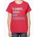 Tshirts Jeans and Diamonds - women - Ladies T-Shirt