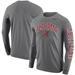 Alabama Crimson Tide Nike Arch & Logo Two-Hit Long Sleeve T-Shirt - Heathered Gray