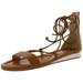 Cole Haan Women's Original Grand Laced Sandal Ii Leather British Tan Ankle-High - 7M