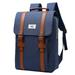 Backpack Nylon Polyester Unisex Schoolbag Zipper S Strap Rucksack for School Travel, Sapphire Blue