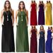 Explosion Models Solid Color Sleeveless Vest Pocket Dress Long Skirt