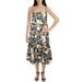 INC Womens Plus Smocked Floral Print Maxi Dress