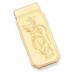Gold-plated Golf Bag Hinged Money Clip