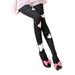 Hopiumy Women Mesh Stockings Pants Embroidery Butterfly Pearls See-Through Sweet Accessory