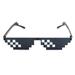Famure Performance sunglasses Mosaic Sunglasses Funny Hip Hop Unisex Quadratic Element Unisex Sunglasses for Stage Performance Daily Wear