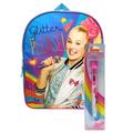 JoJo Siwa Backpack 15" Glitter Please! w/ Retractable 6-in-1 Stamper Pen Set