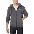 Nike Men's Sportswear Club Fleece Full Zip Hoodie, Fleece Zip-Up Hoodie Men, Charcoal Heather/Anthracite/White, 2XL-T