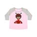 Inktastic Ethnic Ladybug Girl in Red Dress Adult Women's Plus Size T-Shirt Female Baseball Pink and Heather 1X