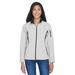 Ladies' Three-Layer Fleece Bonded Performance Soft Shell Jacket - NATURAL STONE - S