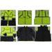 Lime & Black Two Tone Waterproof 6-In-1 Parka Jacket Ansi Class 3 Light Weight Outer Jacket & Thermal Inner Inner Jacket Removable Hood, 2X