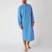 Mens Casual Pajamas Long Shirts Loose Bathrobe Nightwear Loungewear Long Robe