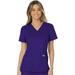 Cherokee Workwear Revolution Scrubs Top for Women Mock Wrap Plus Size WW610, 5XL, Grape