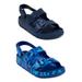 Wonder Nation Toddler Boys Navy Camo & Solid Blue Bundle Pack EVA Footbed Sandals, 2 Pairs