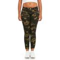 CG JEANS Plus Size Juniors Army Camo Camouflage Skinny Ladies Stretch Joggers, Cargo, 18
