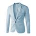 Men's Formal Suit Blazer Coat Business Casual One Button Slim Fit Jacket Tops