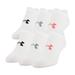 Under Armour Womens Essential 2.0 No Show Socks, 6-Pairs, White Assorted, Shoe Size: Womens 6-9