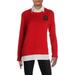 Lauren Ralph Lauren Womens Logo Long Sleeves Pullover Sweater Red PM