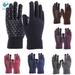 Deago Winter Knit Gloves Touchscreen Warm Thermal Soft Lining Elastic Cuff Texting Anti-Slip for Women Men (Navy)