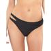 Jessica Simpson Women's Contemporary Solid Rib Hipster Bottom w/ Slash Swimsuit