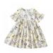 Infant Toddler Baby Girl Summer Floral Dress Short Sleeve Sundress Girl Casual Flower Dresses