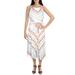 ECI Womens Halter Stripe Midi Dress