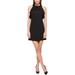 Jessica Simpson Womens Ruffled Keyhole Back Cocktail Dress