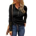 Women's Sweaters Knitted Solid Color Long Sleeve Hollow Button Lace White Pink Top